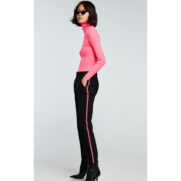 [Zara] Classic Black Striped Trousers - Picture 2 of 10